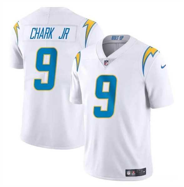 Men & Women & Youth Los Angeles Chargers #9 DJ Chark Jr White 2024 Vapor Limited Stitched Jersey